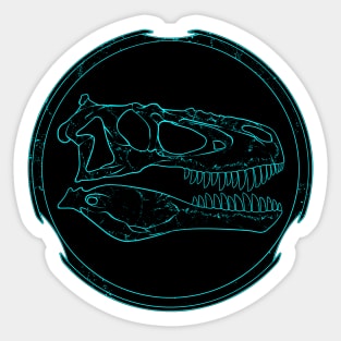 Daspletosaurus fossil skull Sticker